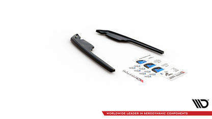 Heck Ansatz Flaps Diffusor für BMW M235i Gran Coupe F44 schwarz matt