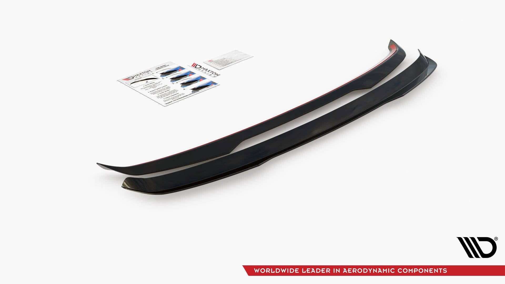 Spoiler CAP für Volvo V60 R-Design Mk2 schwarz matt