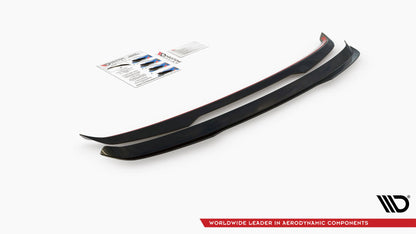 Spoiler CAP für Volvo V60 R-Design Mk2 schwarz matt