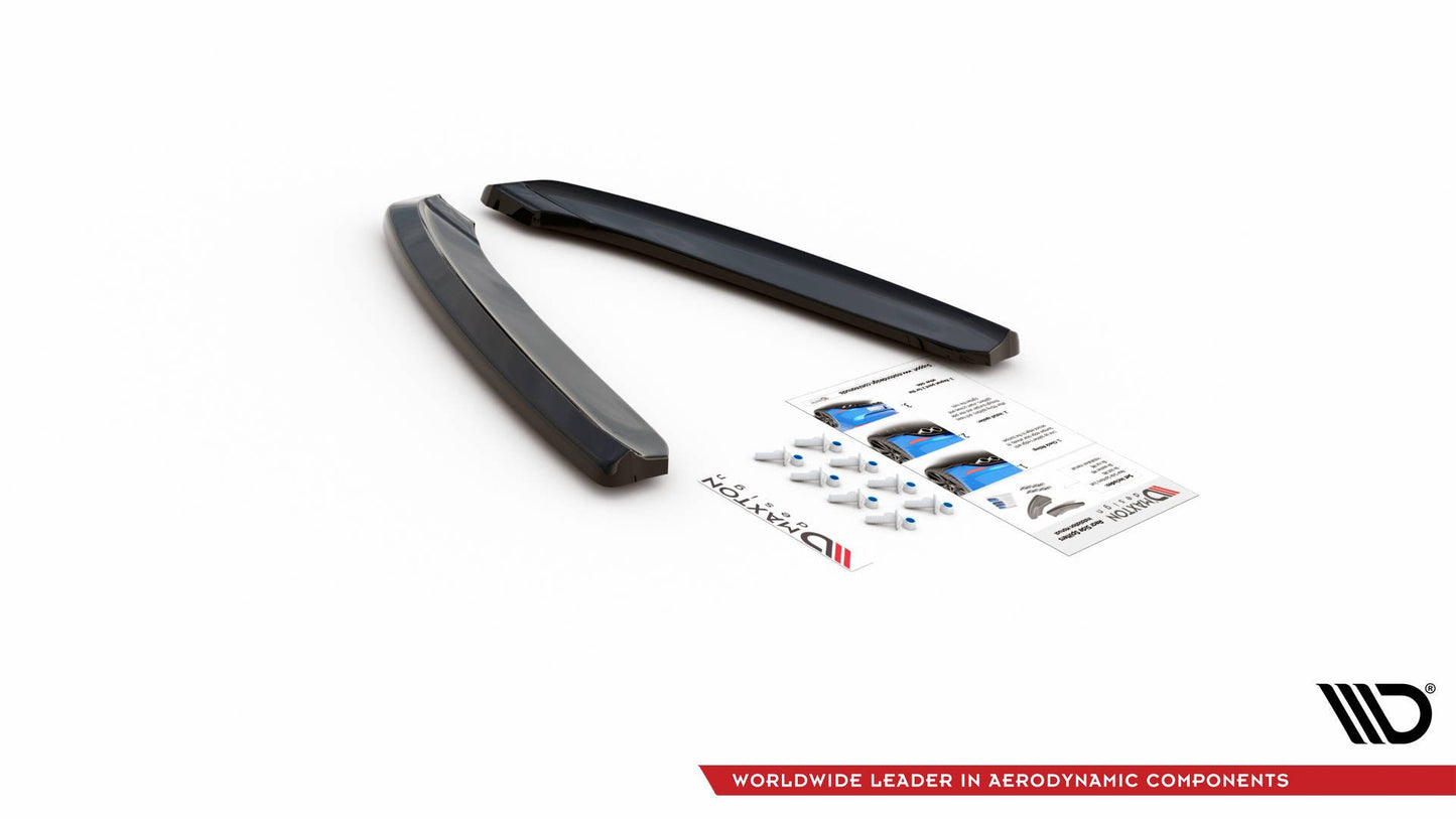 Heck Ansatz Flaps Diffusor für Porsche 911 Carrera 991 schwarz matt