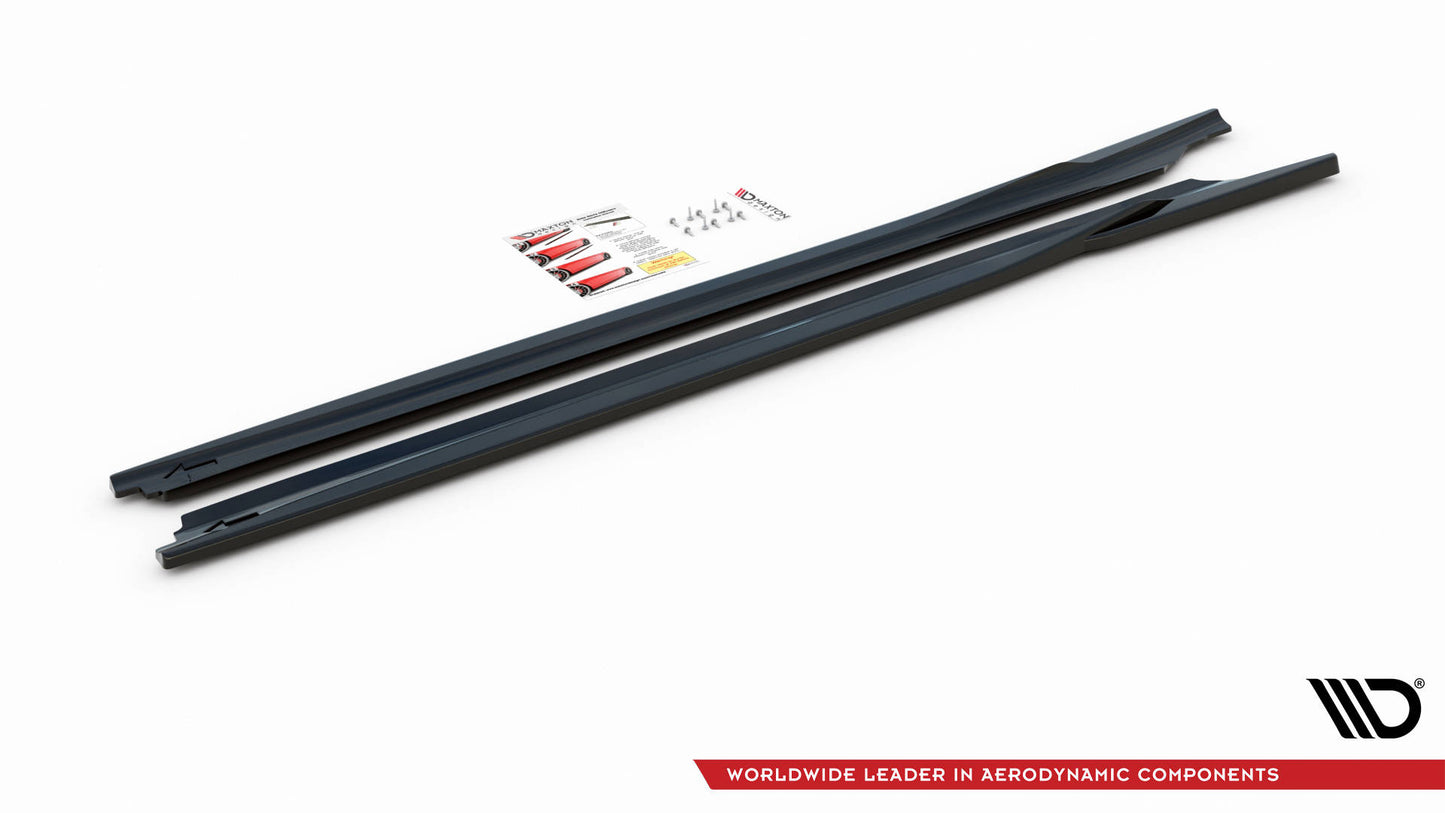 Seitenschweller Ansatz für BMW X1 M-Paket F48 Carbon Look