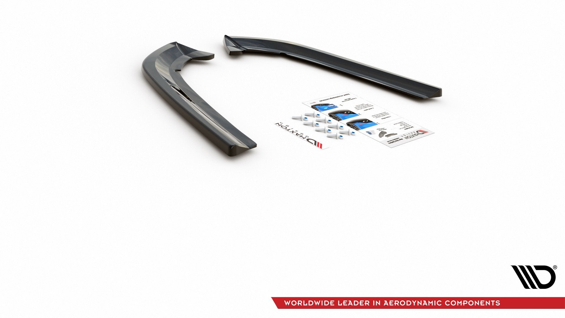 Heck Ansatz Flaps Diffusor für Ford Mondeo Vignale Mk5 Facelift Carbon Look