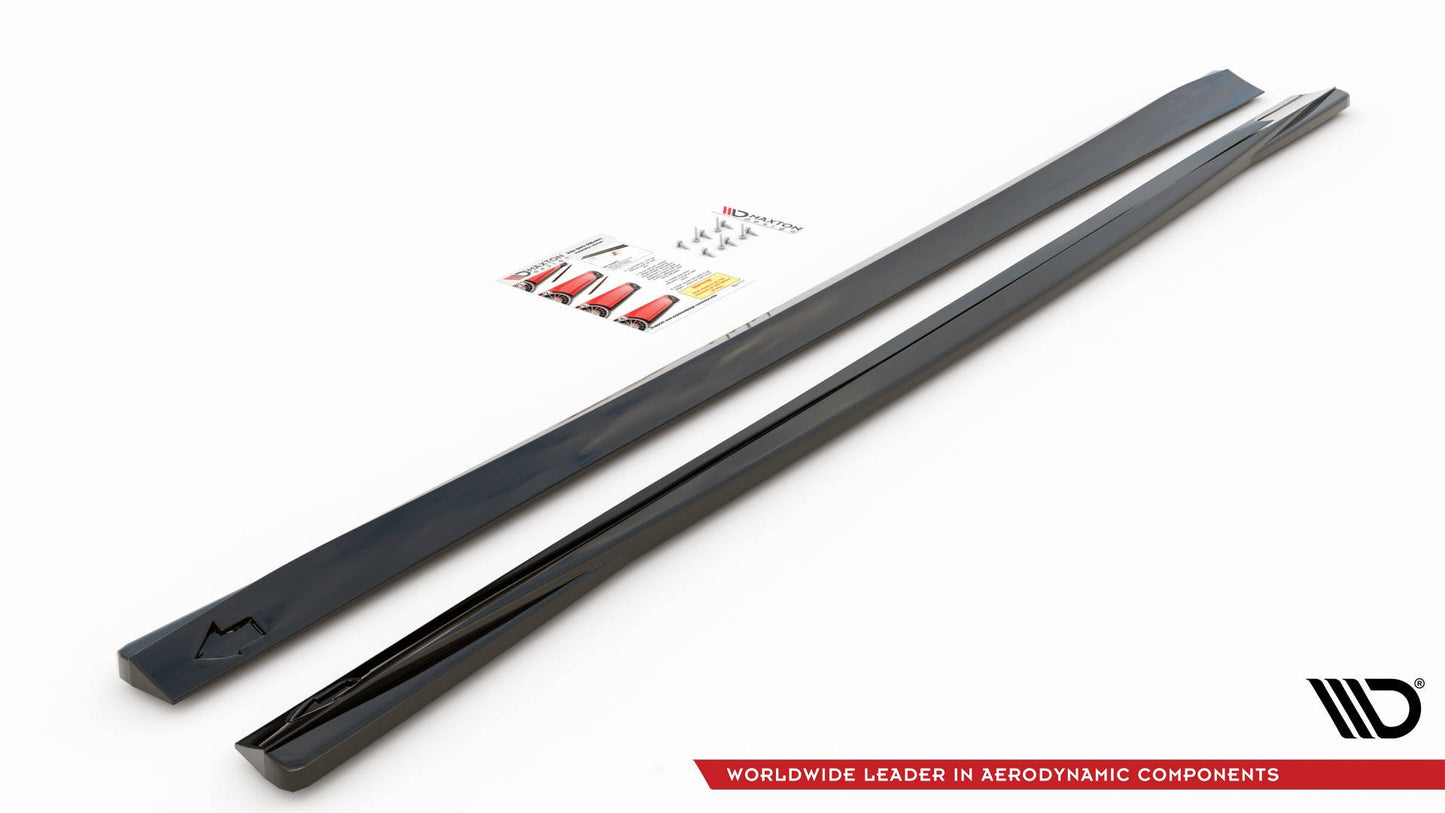 Seitenschweller Ansatz für Volvo V90 Mk2 schwarz matt