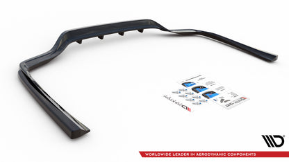 Mittlerer Diffusor Heck Ansatz DTM Look für Mercedes-Benz C W205 schwarz matt