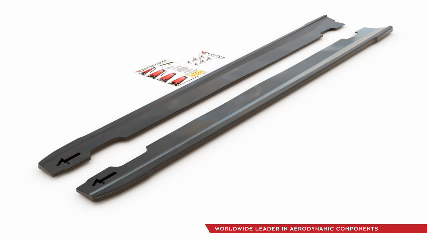 Seitenschweller Ansatz für V.4 Hyundai I30 N Mk3 / Mk3 FL Hatchback/ Fastback schwarz matt