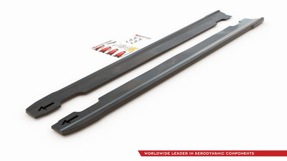 Seitenschweller Ansatz für V.4 Hyundai I30 N Mk3 / Mk3 FL Hatchback/ Fastback schwarz Hochglanz