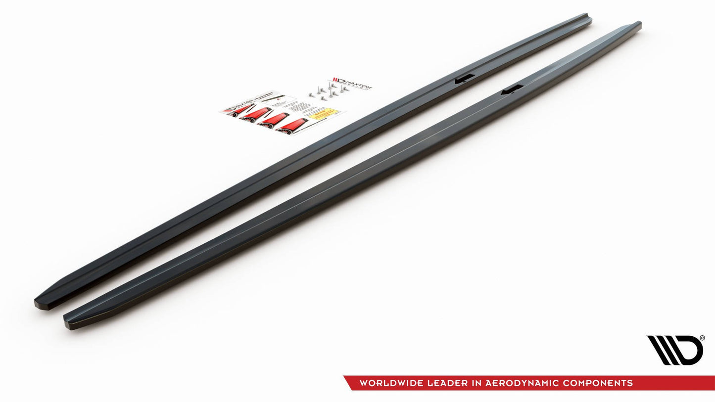 Seitenschweller Ansatz für V.2 für BMW 5er F10/F11 M-Paket schwarz matt