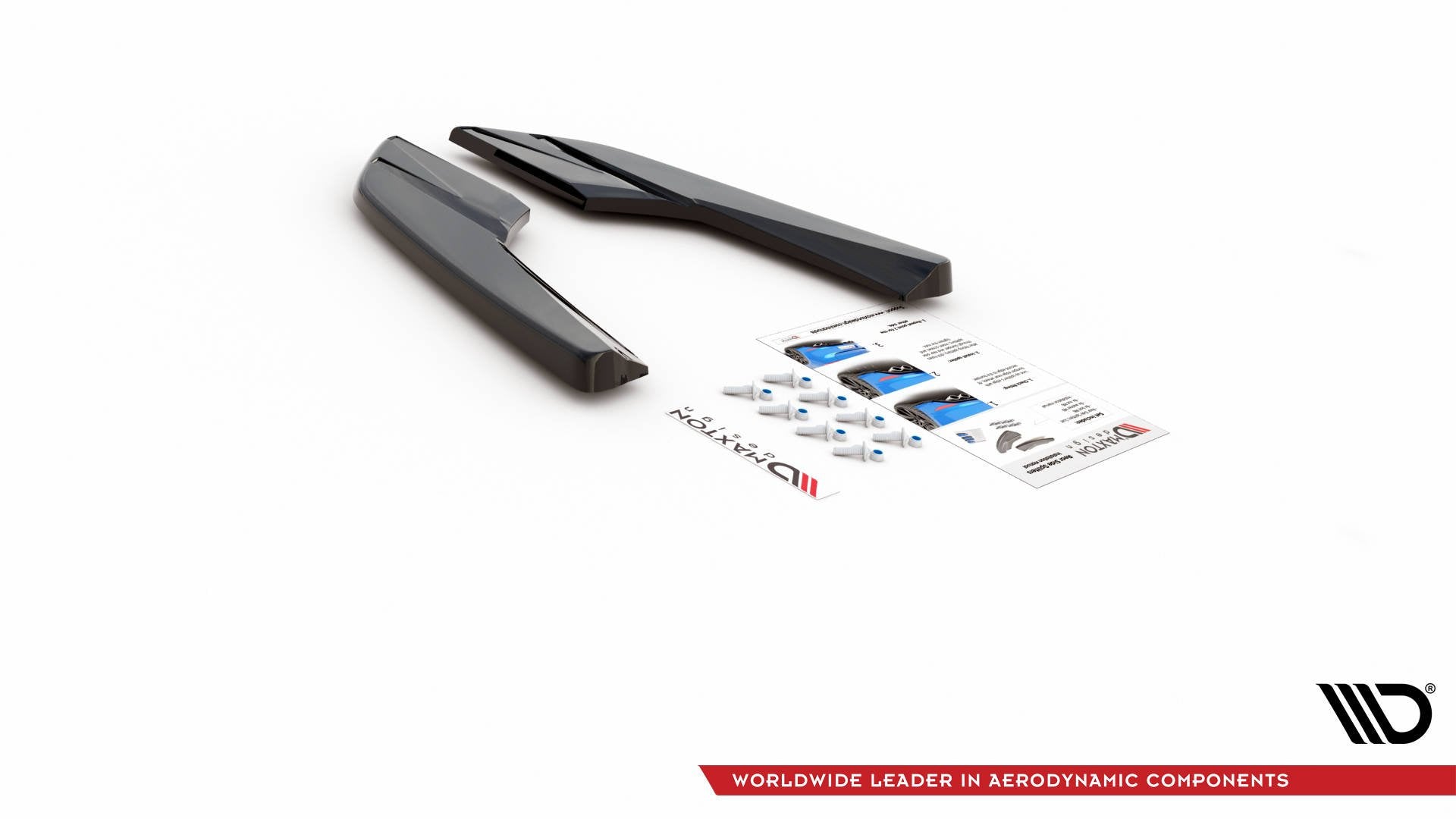 Heck Ansatz Flaps Diffusor V.2 für Audi S3 Limousine 8V Facelift schwarz matt