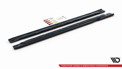 Seitenschweller Ansatz für Renault Clio Mk5 Carbon Look