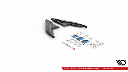 Heck Ansatz Flaps Diffusor für Peugeot 308 GT Mk2 Facelift Carbon Look