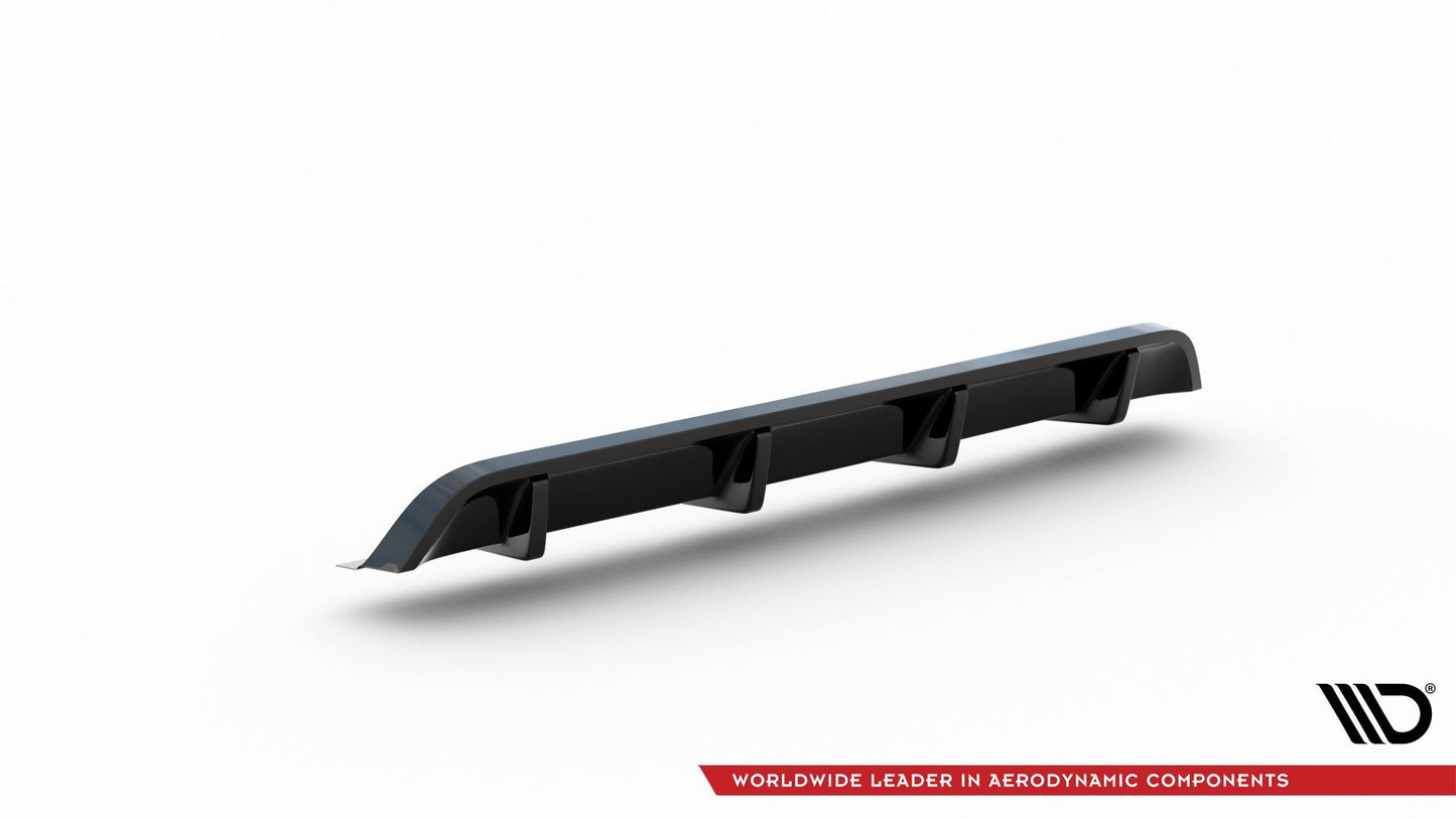 Diffusor Heck Ansatz für VW GOLF Mk7 GTI CLUBSPORT Carbon Look