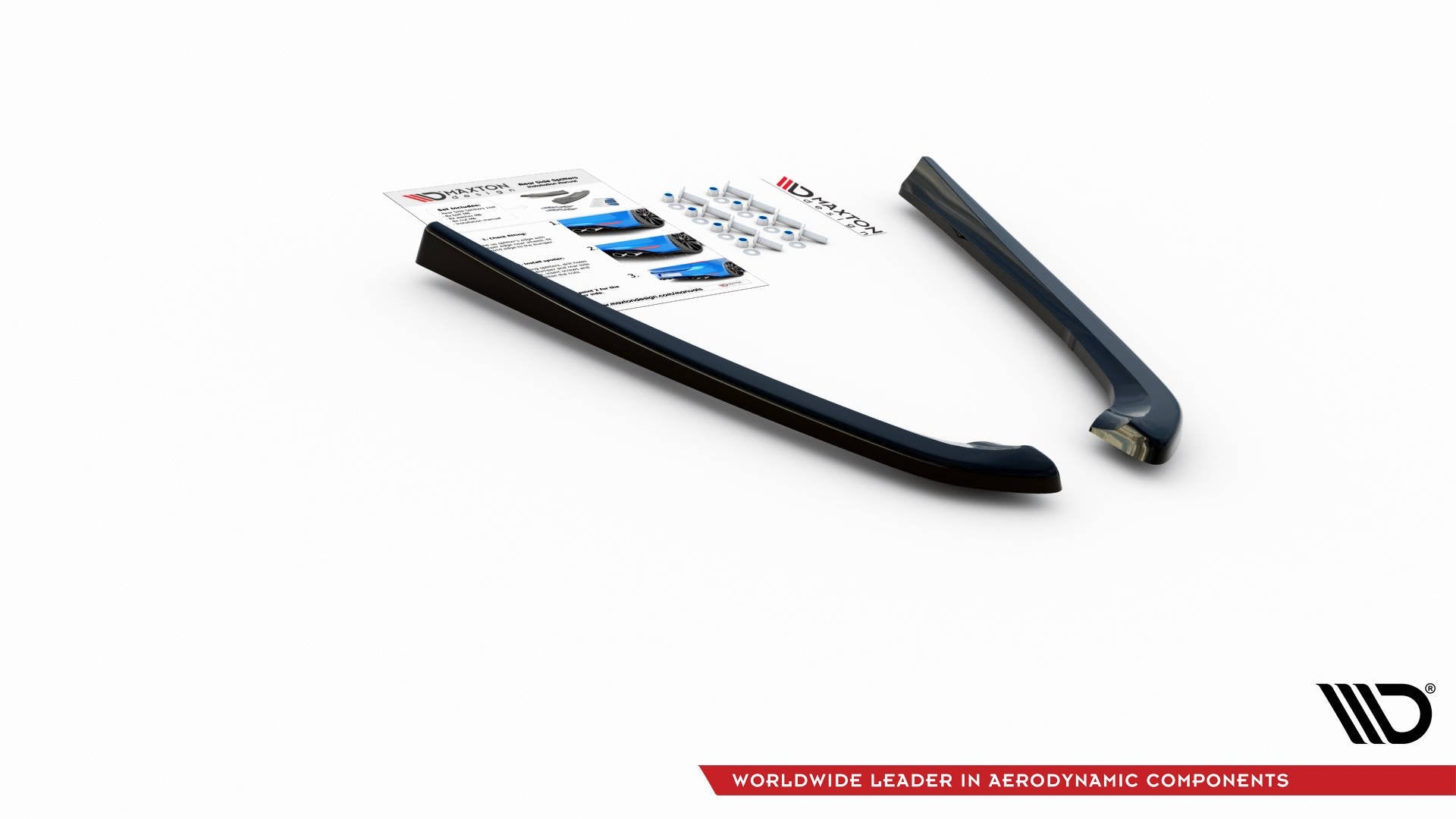 Heck Ansatz Flaps Diffusor für Lexus IS F Mk2 Carbon Look