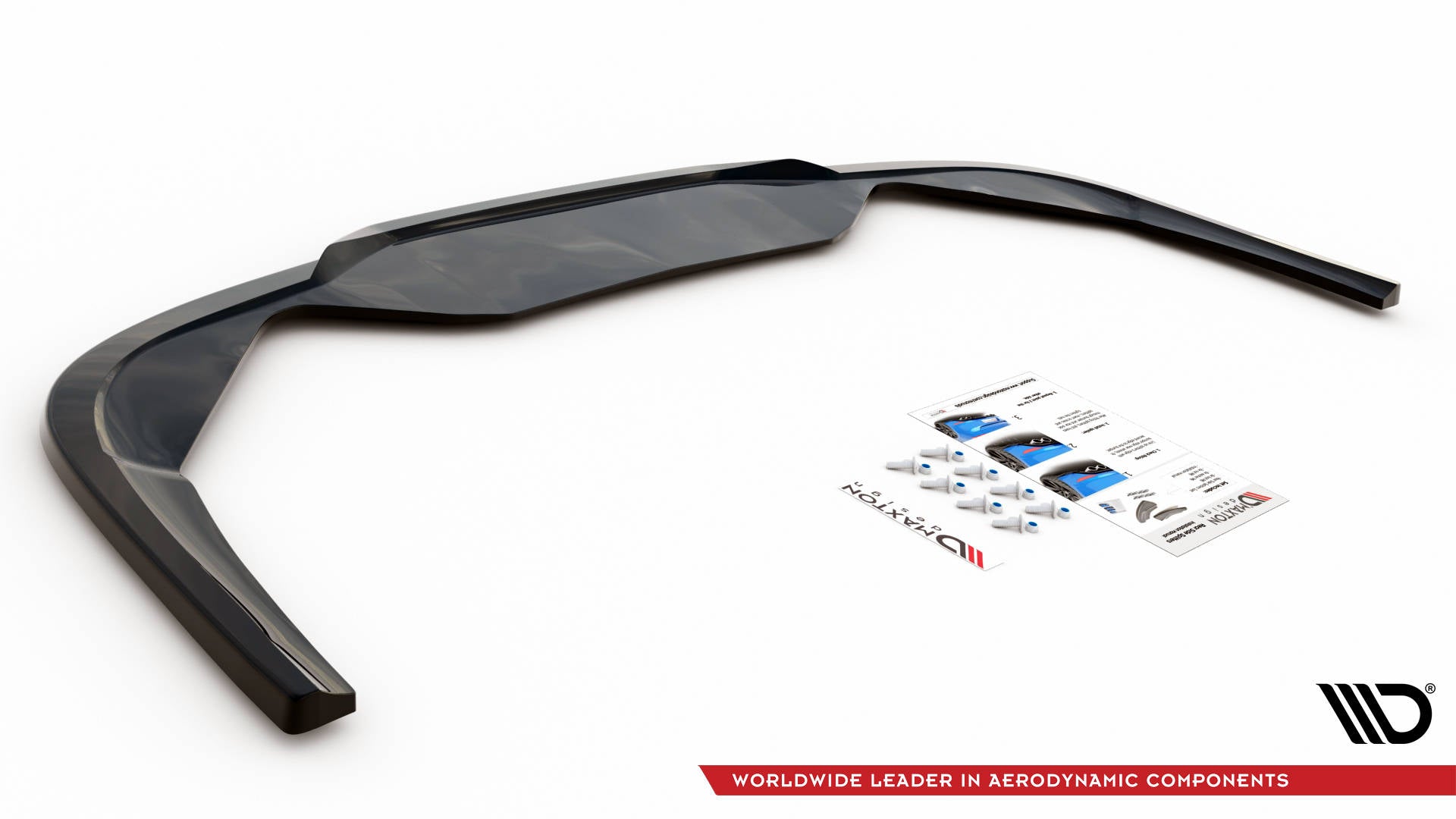 Mittlerer Diffusor Heck Ansatz für Peugeot 508 GT Mk1 Facelift Carbon Look