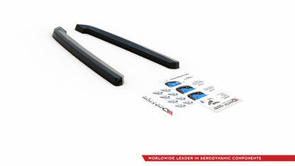 Heck Ansatz Flaps Diffusor für Audi S7 C8 schwarz matt