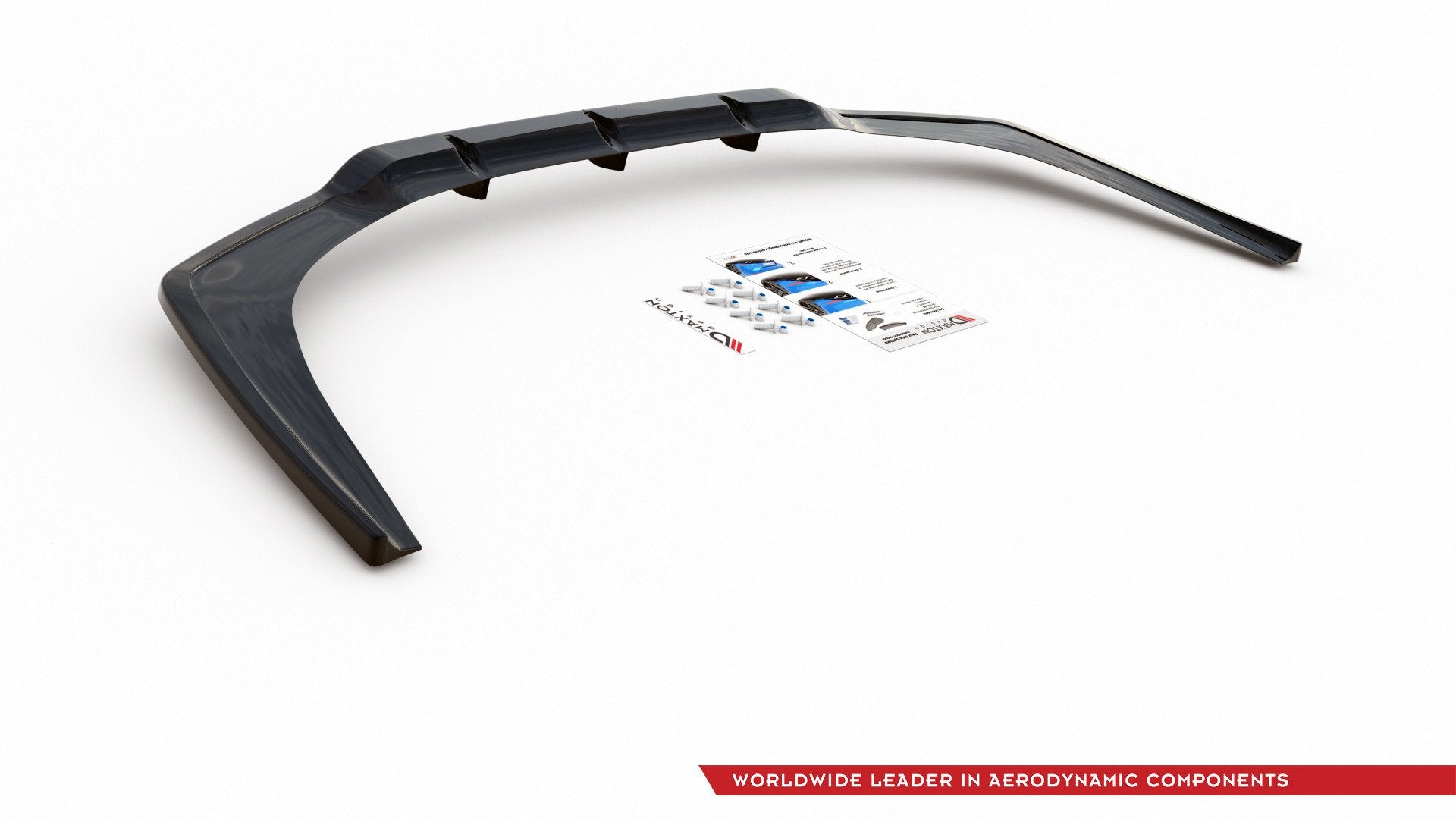 Mittlerer Diffusor Heck Ansatz DTM Look für BMW 8 Coupe M-Paket G15 schwarz matt