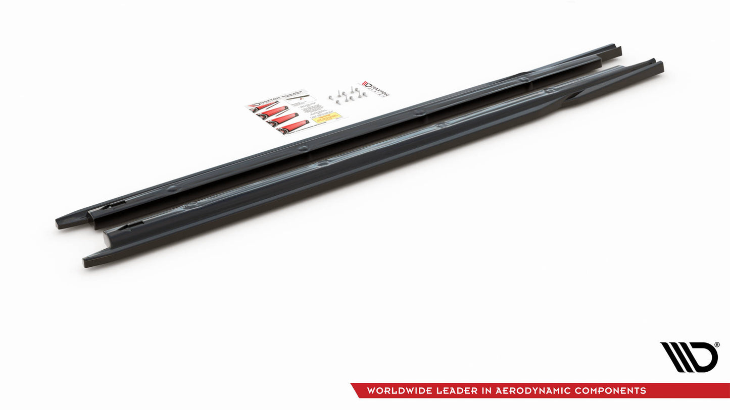 Seitenschweller Ansatz für V.2 für Seat Ibiza FR/ Standard Mk5 schwarz Hochglanz