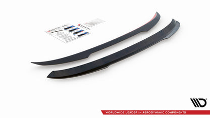 Spoiler CAP für Seat Leon FR Hatchback Mk4 Carbon Look