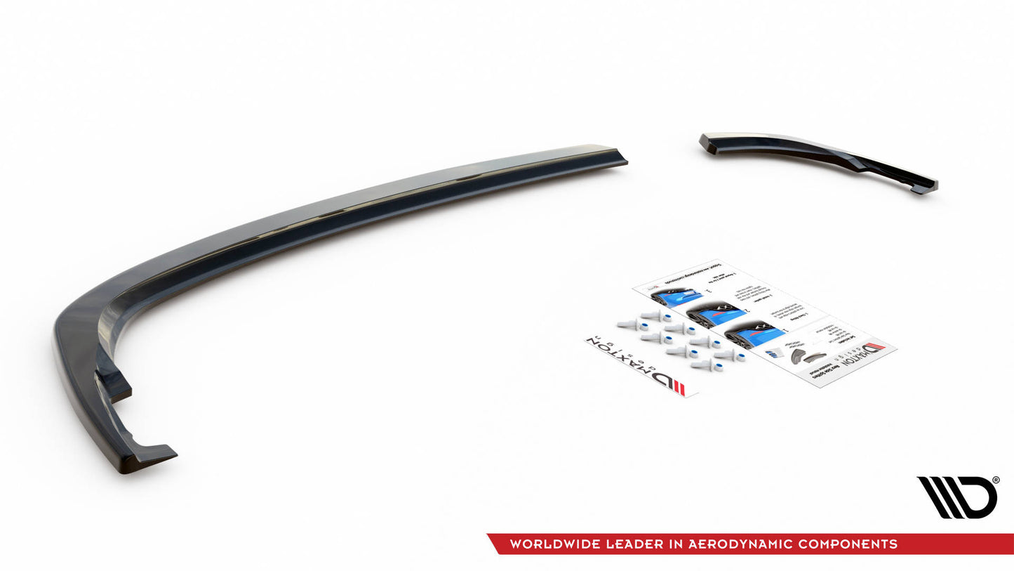 Heck Ansatz Flaps Diffusor für Volkswagen Tiguan Mk2 schwarz matt