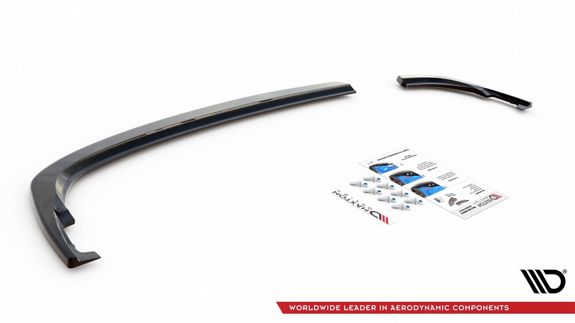 Heck Ansatz Flaps Diffusor für Volkswagen Tiguan Mk2 schwarz matt