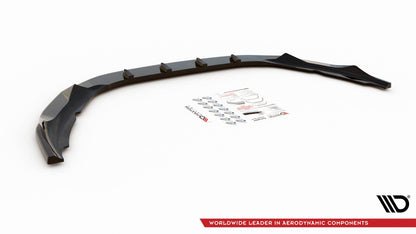 Front Ansatz V.1 für Volvo S60 R-Design Mk2 schwarz Hochglanz