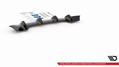 Diffusor Heck Ansatz für Mercedes-Benz CLA Shooting Brake AMG-Line X118 schwarz Hochglanz