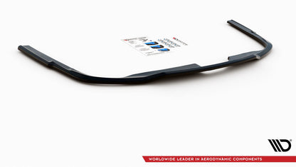 Mittlerer Diffusor Heck Ansatz für Audi A6 S-Line Avant C8 schwarz Hochglanz