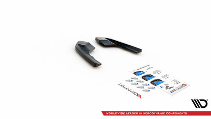 Heck Ansatz Flaps Diffusor V.1 für Volkswagen Golf R Mk8 Carbon Look