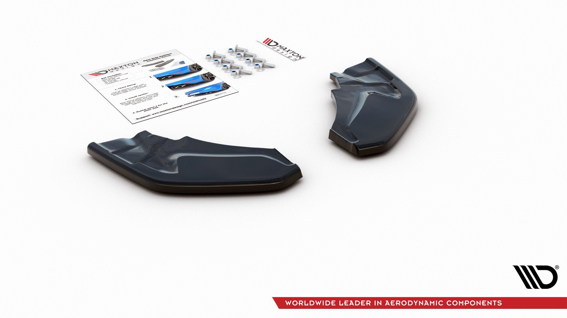 Heck Ansatz Flaps Diffusor für BMW X2 F39 M-Paket schwarz matt