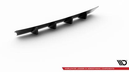 Diffusor Heck Ansatz V.1 für Seat Leon Cupra Mk3 FL Sportstourer schwarz matt