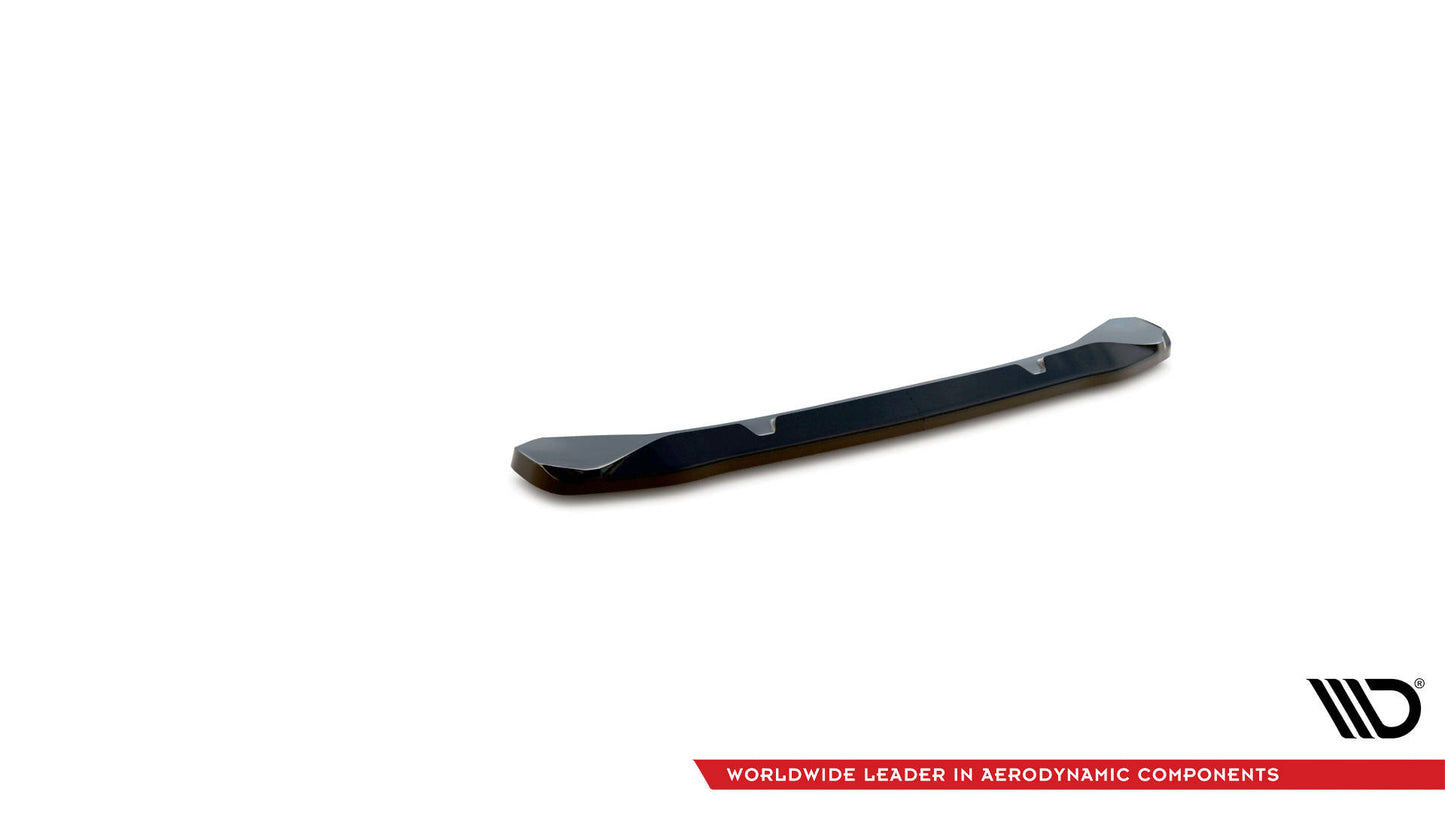 Mittlerer Diffusor Heck Ansatz für BMW X4 M-Paket G02 Facelift schwarz Hochglanz