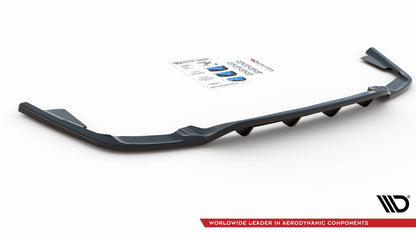 Mittlerer Diffusor Heck Ansatz DTM Look für Volvo XC60 Mk2 R-Design schwarz matt
