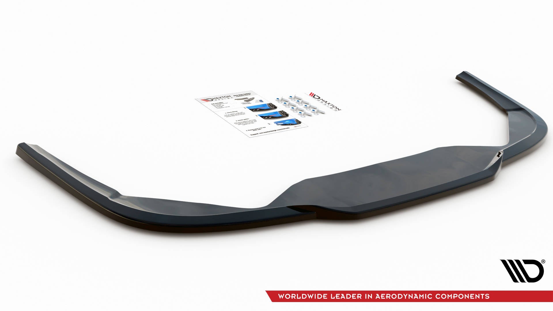 Mittlerer Diffusor Heck Ansatz für Peugeot 508 GT Mk1 Facelift schwarz matt