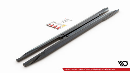 Seitenschweller Ansatz für Infiniti Q60 S Mk2 Carbon Look