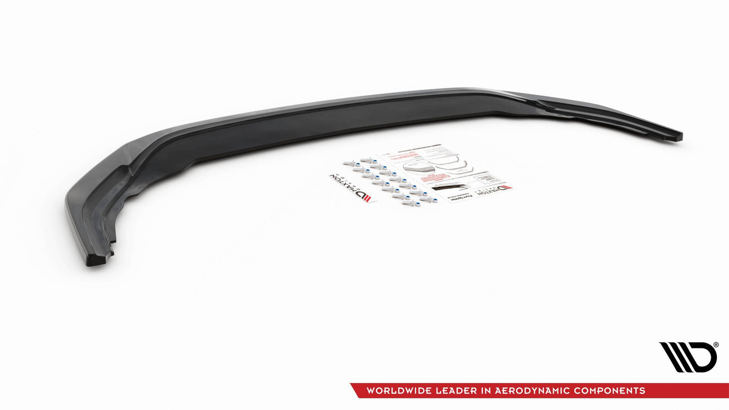 Front Ansatz V.3 für Volkswagen Golf R Mk8 schwarz Hochglanz