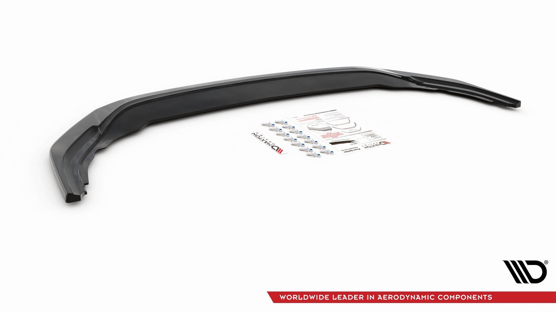 Front Ansatz V.3 für Volkswagen Golf R Mk8 schwarz Hochglanz