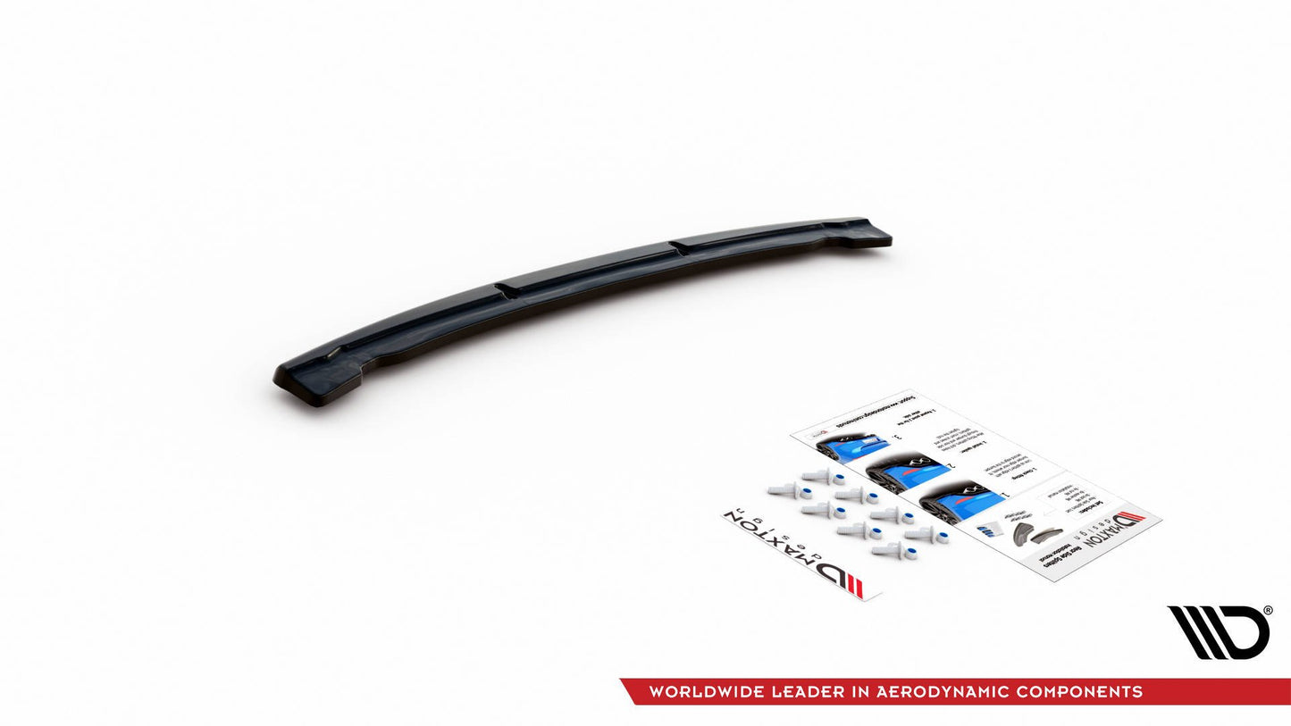 Mittlerer Diffusor Heck Ansatz für BMW 5er G30 Facelift M-Paket schwarz matt