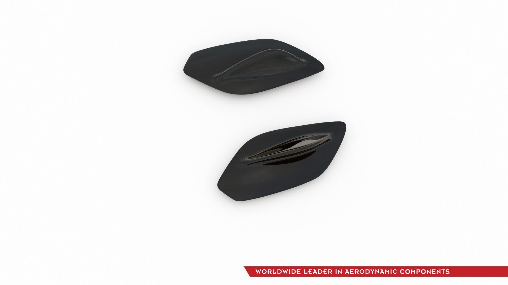 Spoiler Seitenerweiterungen Mercedes A35 AMG  Hatchback W177  schwarz Hochglanz