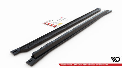 Seitenschweller Ansatz für Volkswagen Tiguan Allspace Mk2 Carbon Look