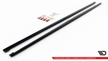 Seitenschweller Ansatz für Mercedes-Benz V-Klasse Long AMG-Line W447 Facelift Carbon Look
