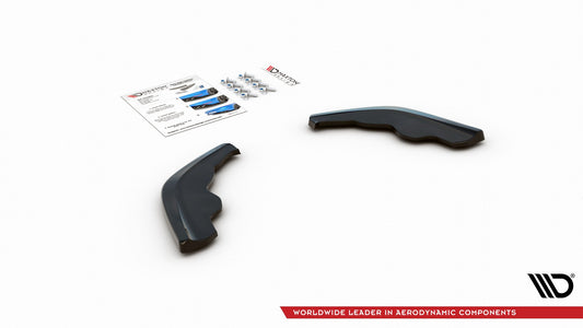 Heck Ansatz Flaps Diffusor V.1 für BMW 1er F40 M-Paket schwarz matt