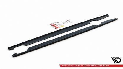 Dokładki Progów Audi S6 / A6 S-Line C7 FL  schwarz matt