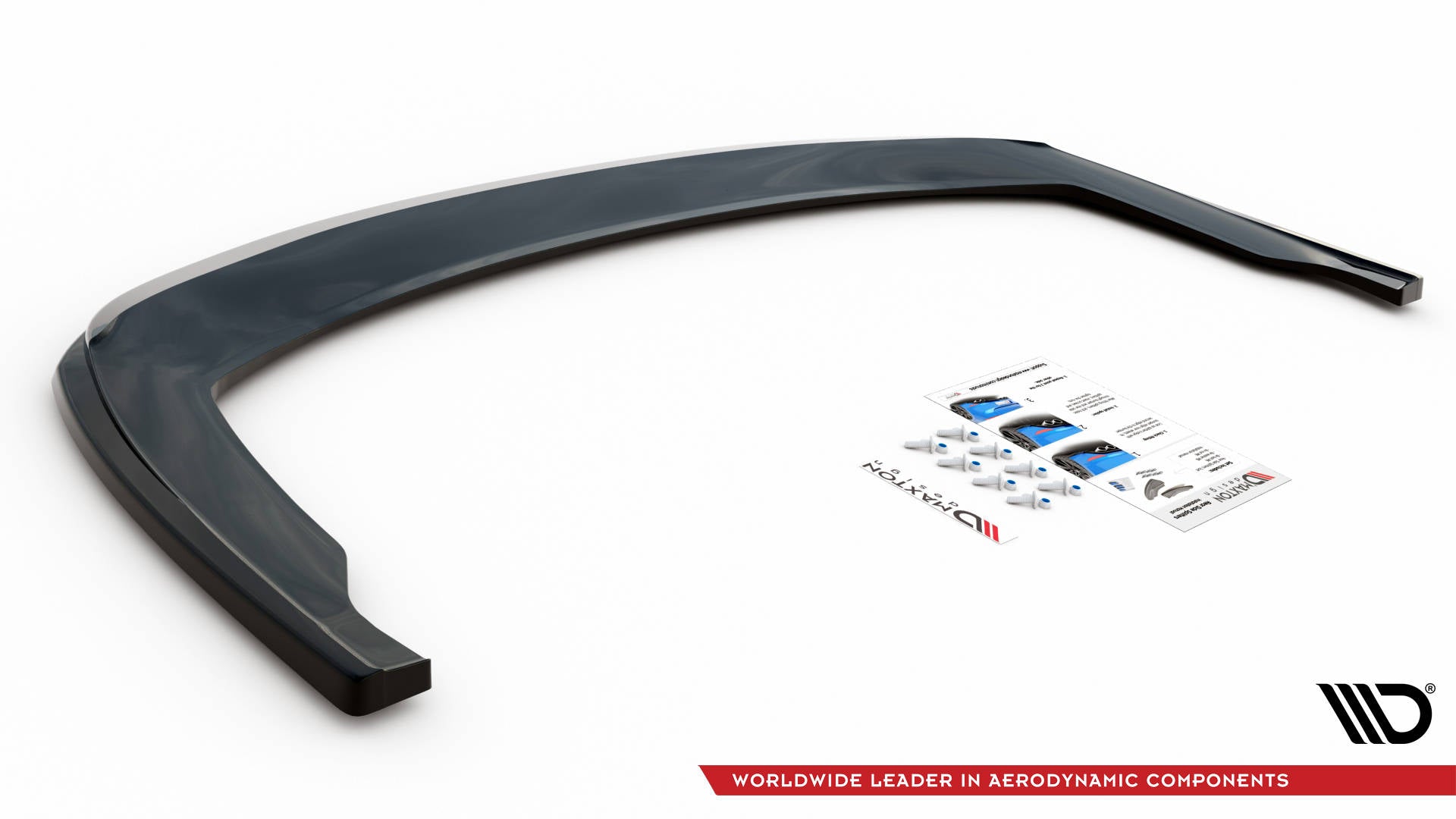 Mittlerer Diffusor Heck Ansatz für Honda Civic Tourer Mk9 schwarz matt