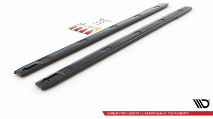 Seitenschweller Ansatz für Volkswagen Caddy Mk. 4 Carbon Look
