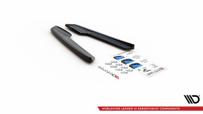 Heck Ansatz Flaps Diffusor V.1 für Audi RS6 C8 / RS7 C8 schwarz matt