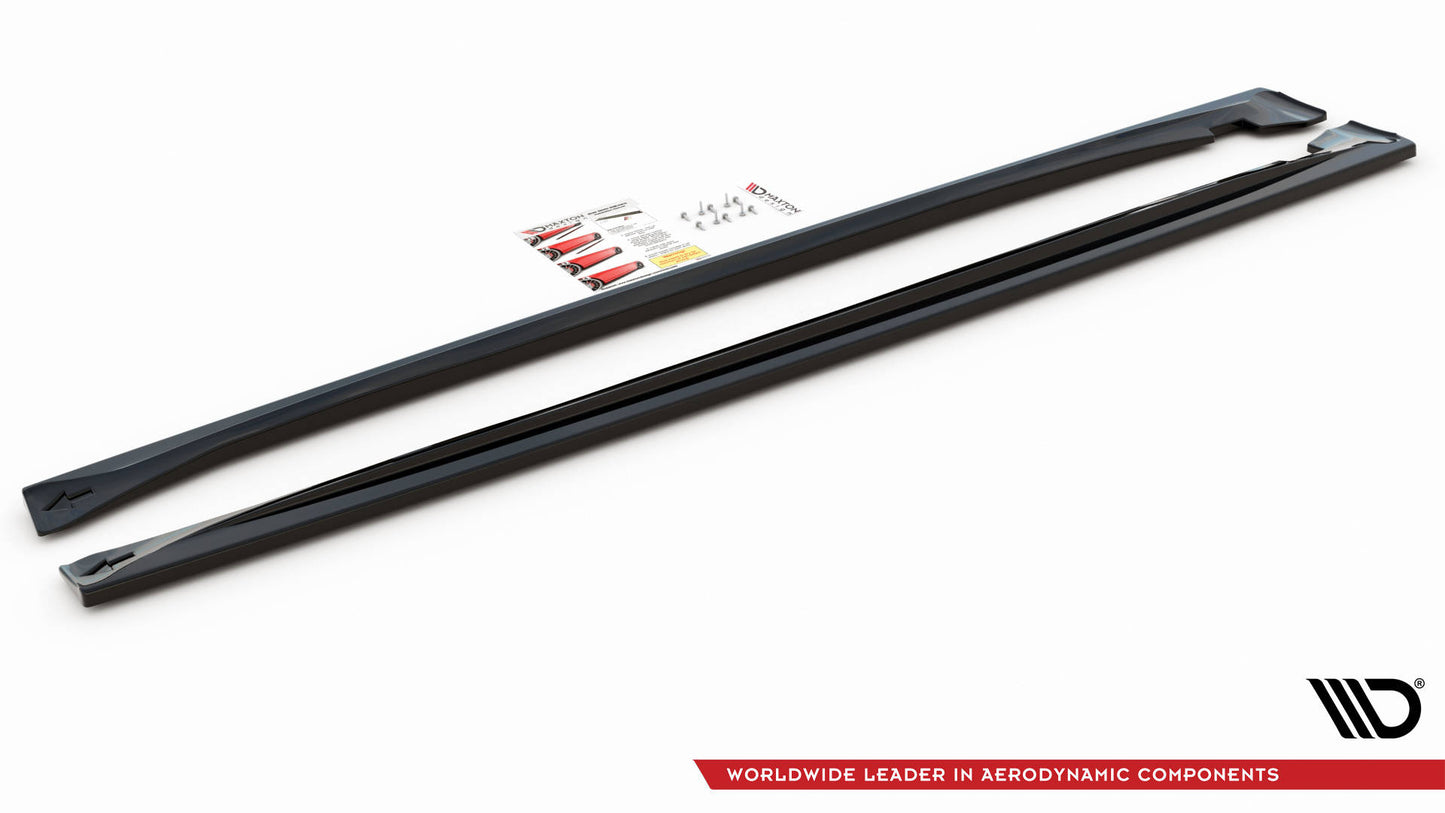 Seitenschweller Ansatz für Dodge Durango RT Mk3 schwarz matt