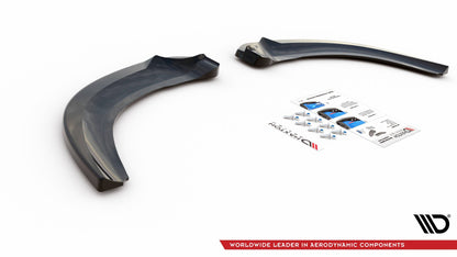 Heck Ansatz Flaps Diffusor V.2 für Ford Focus ST Mk3 Facelift schwarz Hochglanz