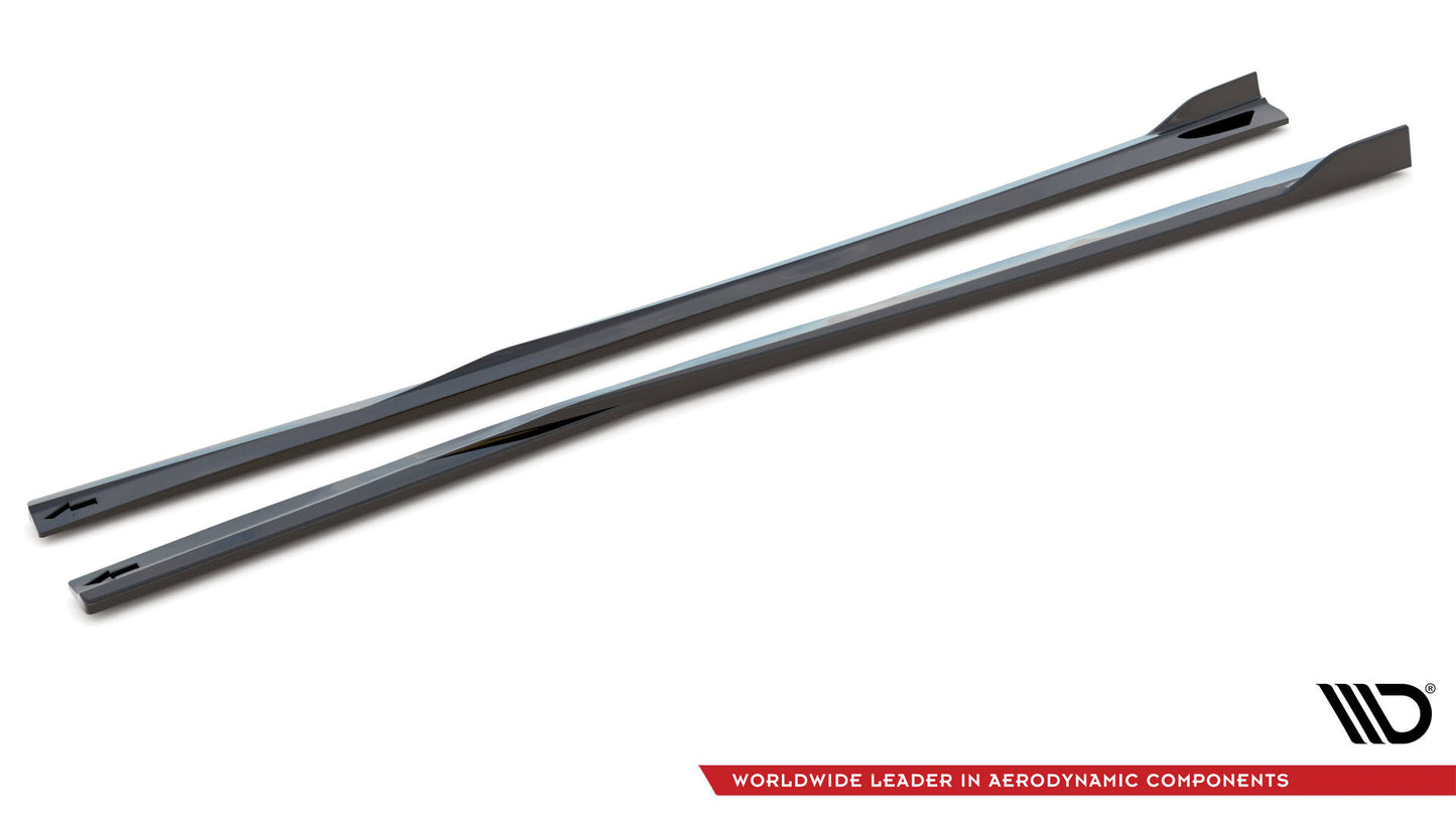 Seitenschweller Ansatz für Dodge Charger SRT Mk7 Facelift schwarz matt