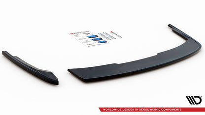Heck Ansatz Flaps Diffusor für Audi A4 Avant B9 Carbon Look