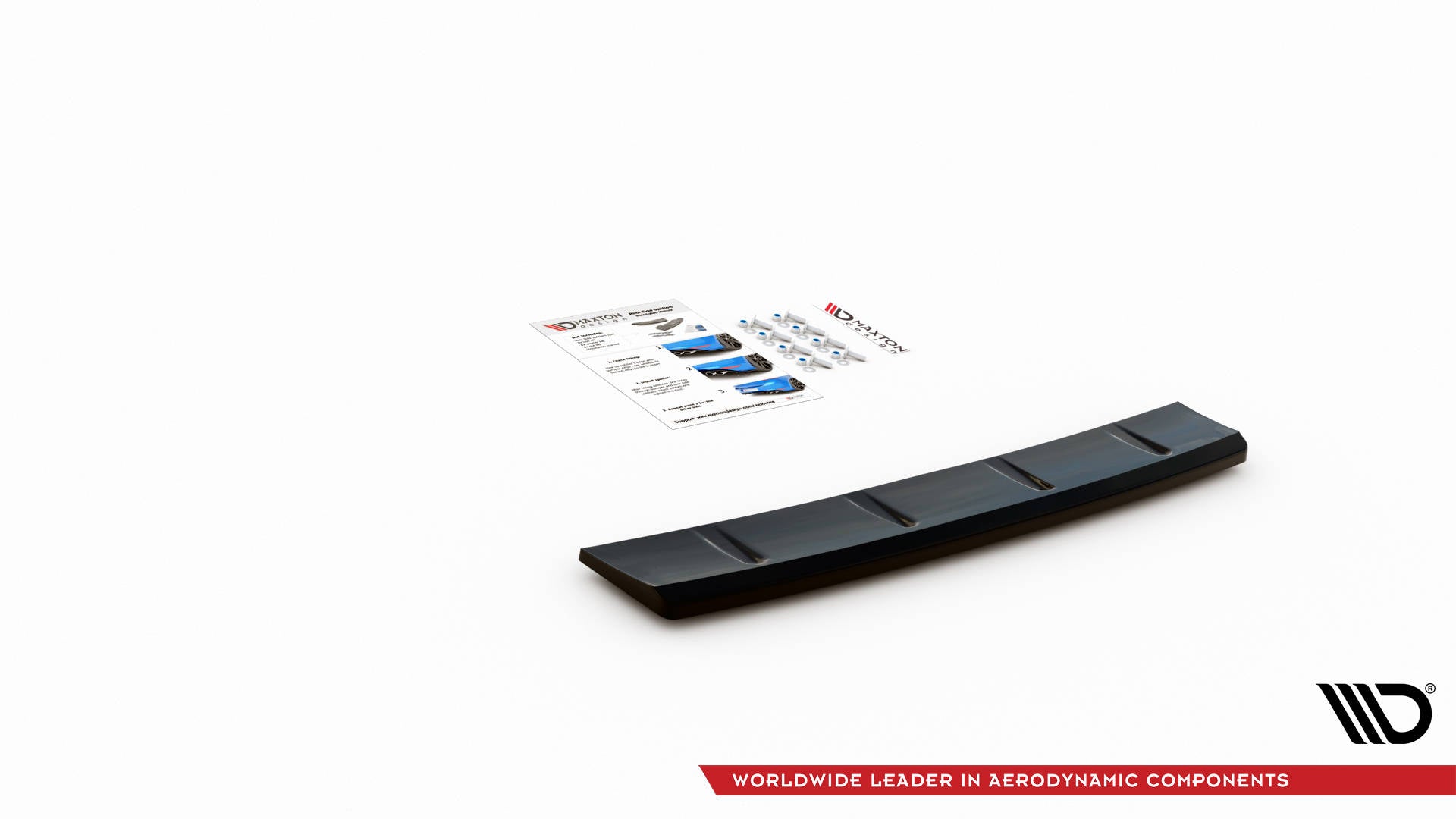Mittlerer Diffusor Heck Ansatz für Hyundai I30 N Hatchback Mk3 Facelift schwarz matt