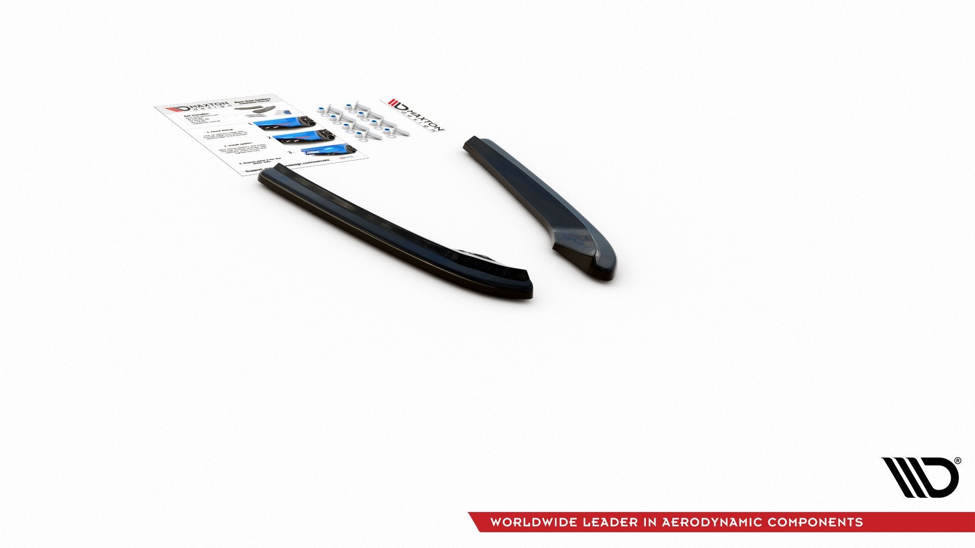 Heck Ansatz Flaps Diffusor für Audi S4 / A4 S-Line B8 Limousine Carbon Look